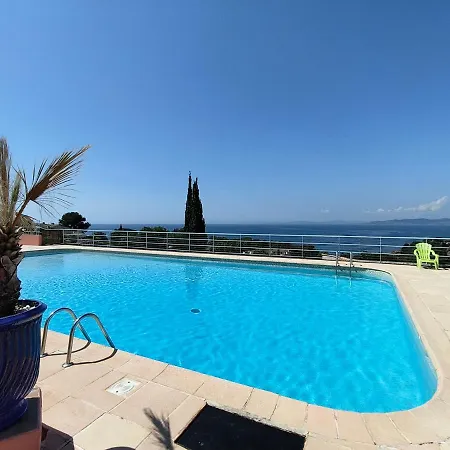 T2-vue Avec Piscine-4 Couchages Lägenhet Drammont